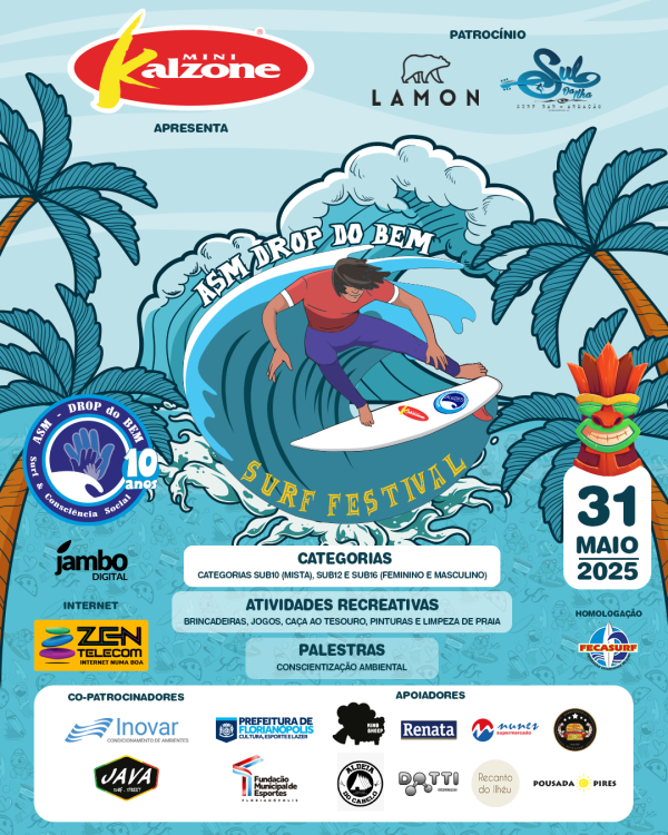 Mini Kalzone ASM Drop do Bem Surf Festival